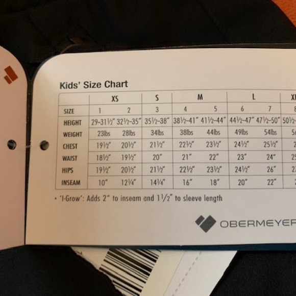 *NEW* OBERMEYER KIDS' 4 or 5 MINI ALPINIST INSULATED PANT, BLACK, INSULATED - Picture 6 of 10